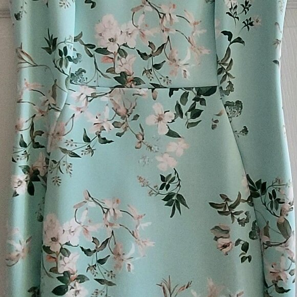 Calvin Klein Round Neck Sheath Dress Seafoam Green Sz 12 NEW w/Tags - Picture 7 of 14